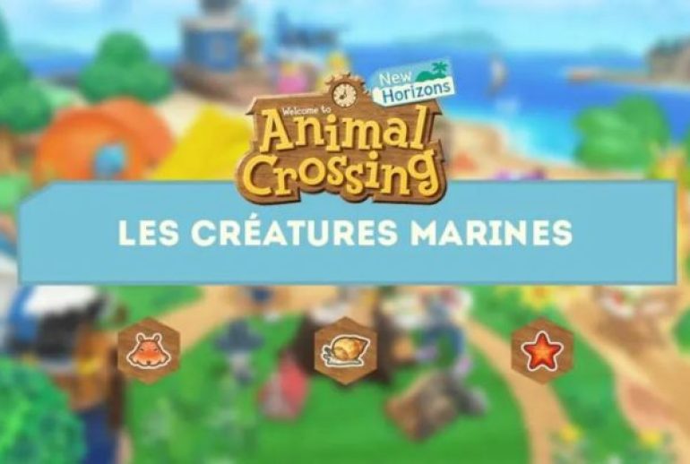 Créature Marine Animal Crossing